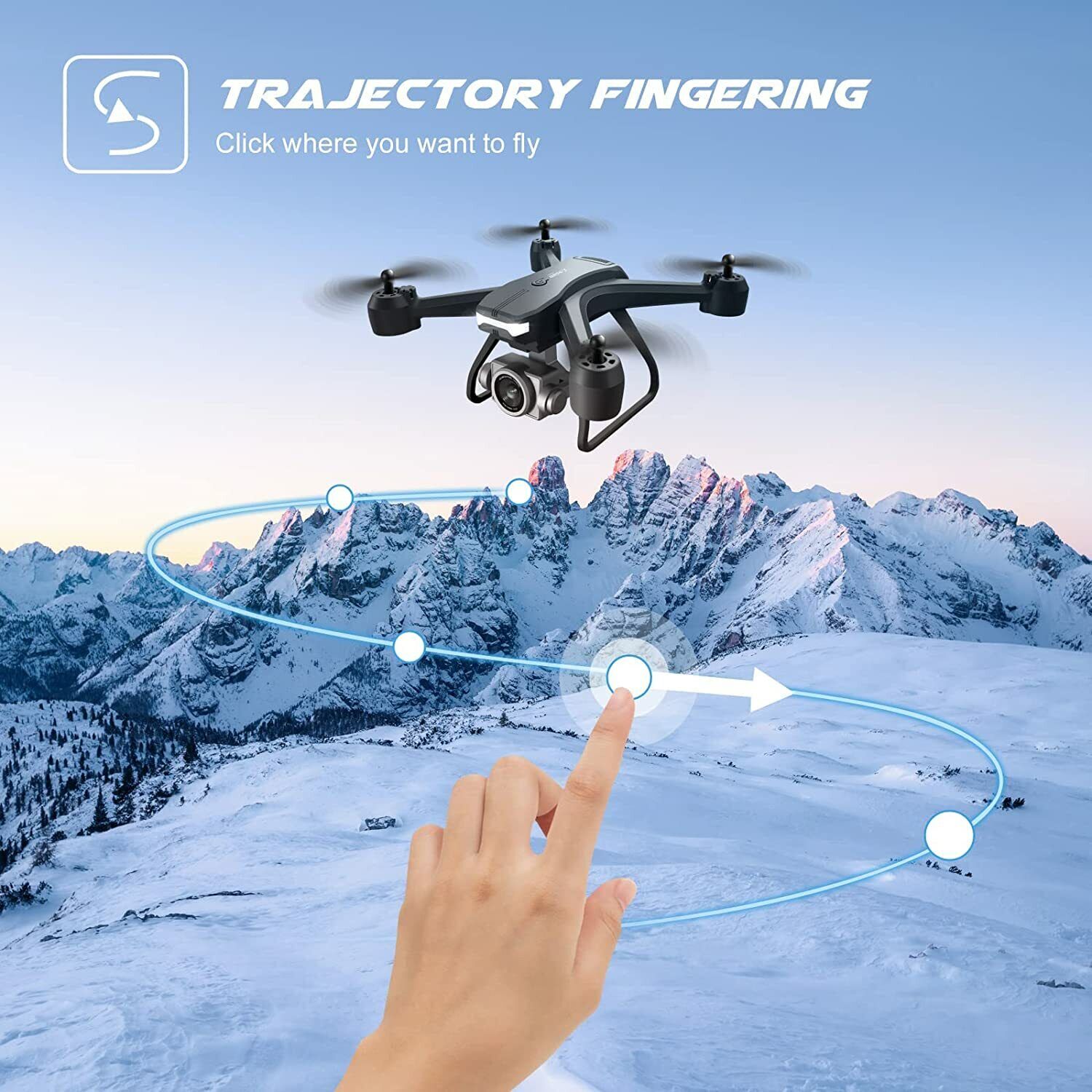 2022 RC Drone with 4k Camera and 2 Batteries