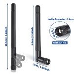 Bingfu 2-Pack RP-SMA MIMO WiFi Antennas