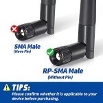 Bingfu 2-Pack RP-SMA MIMO WiFi Antennas