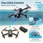Foldable Dual Camera Drone with 4 Batteries