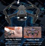 Foldable Dual Camera Drone with 4 Batteries