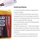 SUNPADOW 7.4V 900mAh RC Lipo Battery (2-Pack)