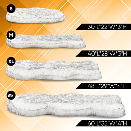 Medario Faux Fur Waterproof Memory Foam Dog Bed