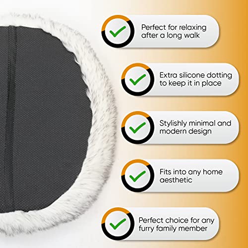 Medario Faux Fur Waterproof Memory Foam Dog Bed