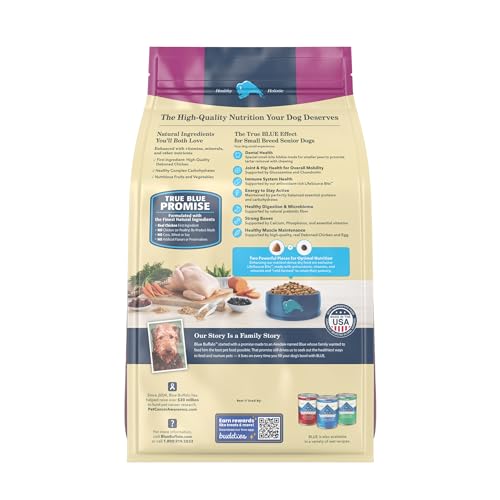 Blue Buffalo Senior Small Breed Dog Food, 5-lb