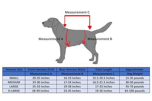 Multi-Functional Dog Harness Vest for Full-Body Lifting