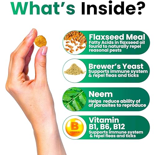 Natural Flea & Tick Prevention Chewables for Dogs