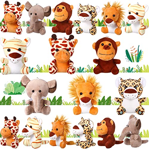Forest Animals Mini Stuffed Plush Set for Zoo Parties