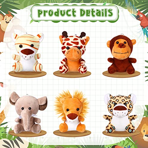 Forest Animals Mini Stuffed Plush Set for Zoo Parties