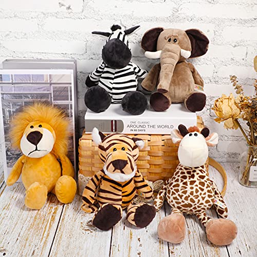 Safari Animals Toy Set: Lions, Tigers, Elephants, Zebras, Giraffes