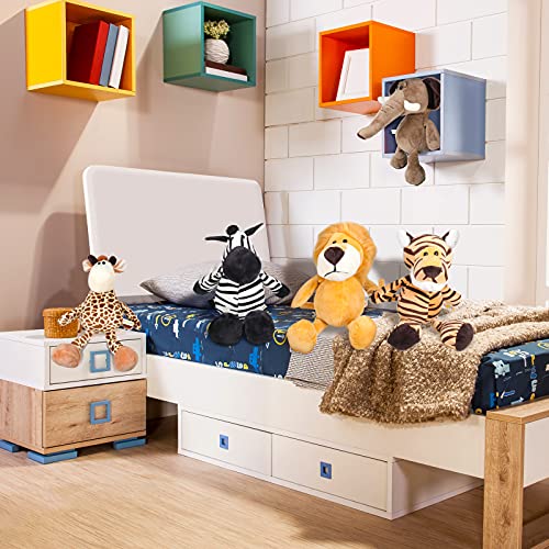 Safari Animals Toy Set: Lions, Tigers, Elephants, Zebras, Giraffes