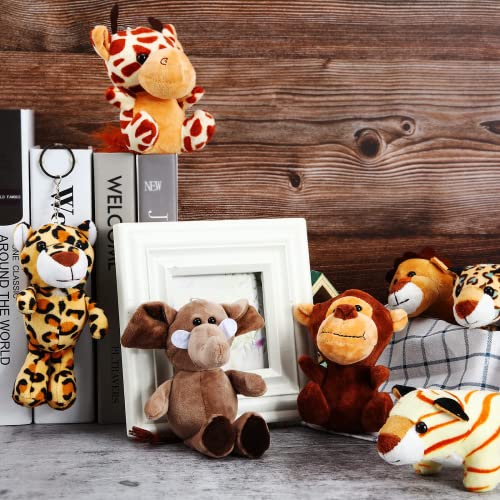 Forest Animals Mini Stuffed Plush Set for Zoo Parties