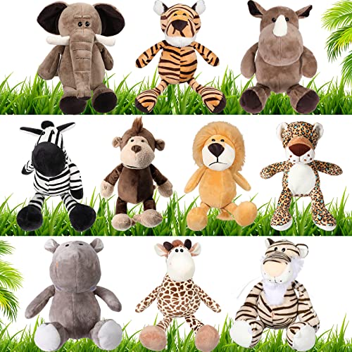 Safari Stuffed Animals Plush Toys for Kids Christmas Gift