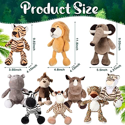 Safari Stuffed Animals Plush Toys for Kids Christmas Gift