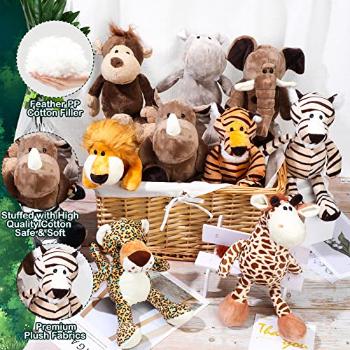 Safari Stuffed Animals Plush Toys for Kids Christmas Gift