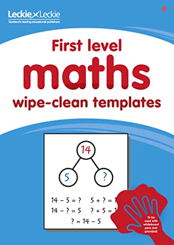 Wipe-Clean Templates for CfE First Level Maths