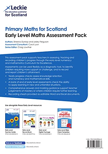 Leckie Early Level Maths Assessment Pack