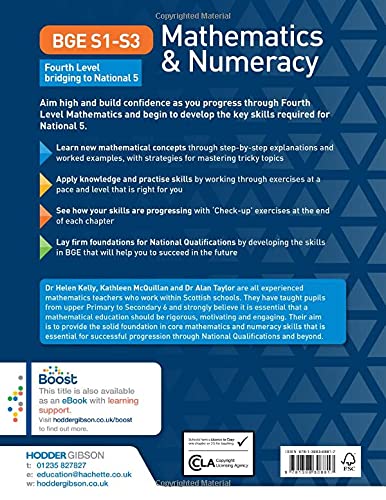 Hodder BGE S1–S3 Mathematics & Numeracy: Fourth Level