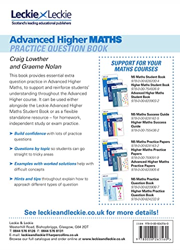 Leckie Advanced Higher Maths Practice Question Book
