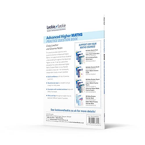 Leckie Advanced Higher Maths Practice Question Book