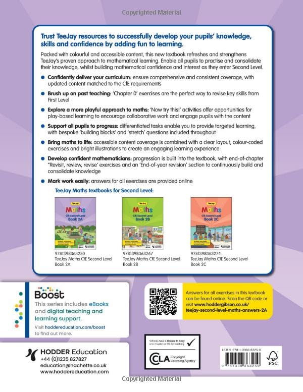 TeeJay Maths CfE Second Level Book 2A