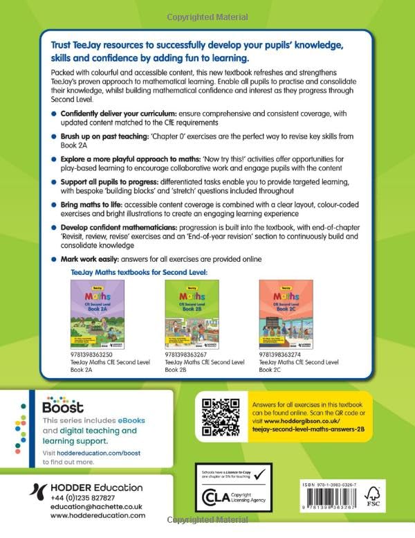 TeeJay Maths CfE Second Level Book 2B