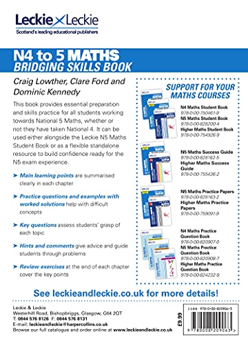 Leckie National 4 to 5 Maths Bridging Skills Book