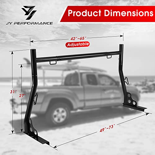 Extendable Heavy Duty Truck Bed Ladder Rack 800Ibs