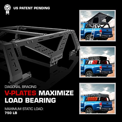 Plate Style Overland Bed Rack for Full-Size Trucks