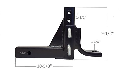 Adjustable 8-Position Tow Hitch with 5000 lbs. Capacity