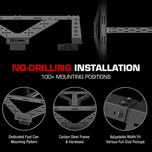 Plate Style Overland Bed Rack for Full-Size Trucks