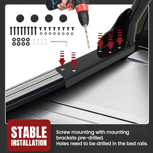 Universal Extendable Truck Bed Ladder Rack 800lbs Capacity