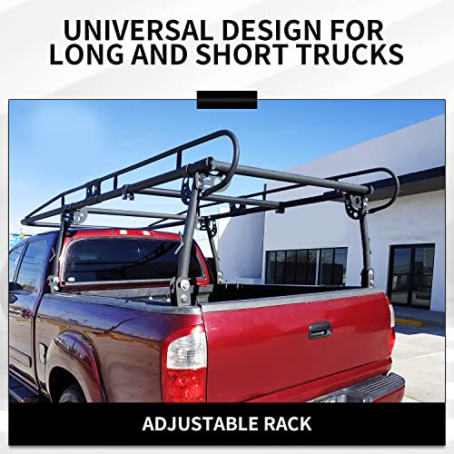 Adjustable Truck Contractors Rack for Ladders and Equipment