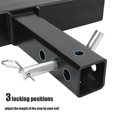 Eapele 2" Receiver Hitch Step, Steel Construction, 400lbs Load