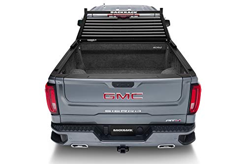 BACKRACK Louvered Rack Frame - Black, No Drill - Fits Ford, Dodge RAM & More