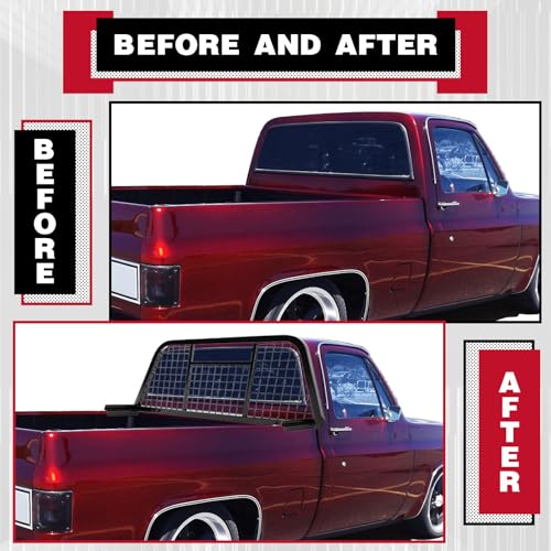 Black Steel Adjustable Safety Rack for Full-Size Truck