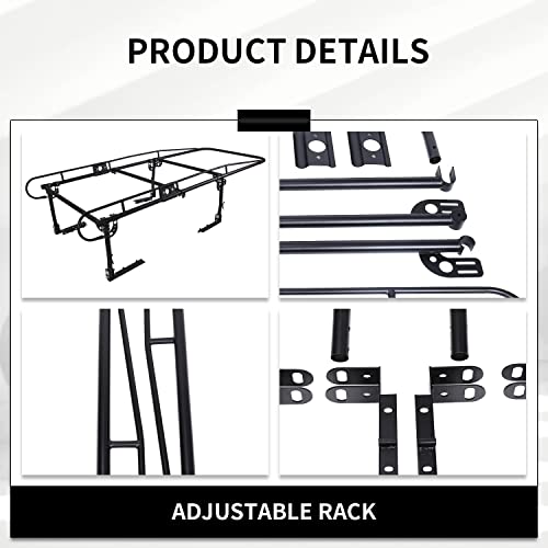 Adjustable Truck Contractors Rack for Ladders and Equipment