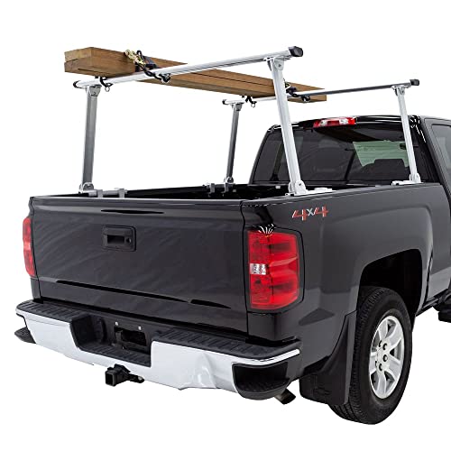 Universal Aluminum Truck Ladder Rack - 800-lb Capacity