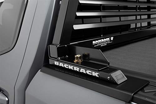 BACKRACK Louvered Rack Frame - Black, No Drill - Fits Ford, Dodge RAM & More
