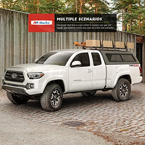 Universal 3 Bar Ladder Roof Van Rack - Black