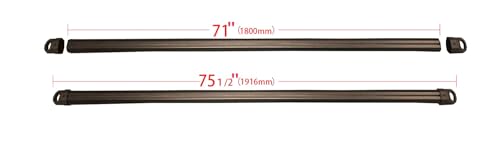 Universal Aluminum Truck Bed Tonneau Cover Rack Crossbars