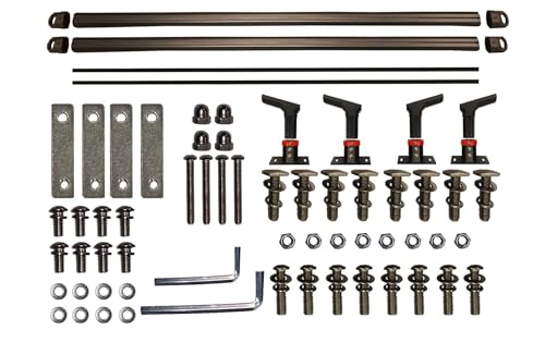 Universal Aluminum Truck Bed Tonneau Cover Rack Crossbars
