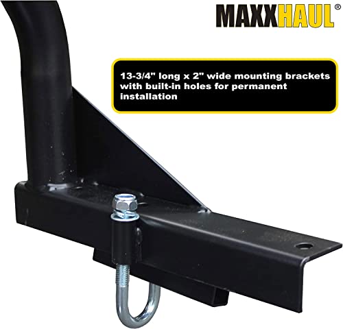 Adjustable Steel Truck Ladder Utility Racks, Black, Set