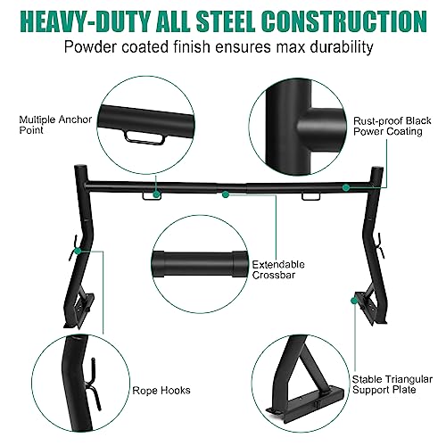 Non-Drilling Heavy Duty Steel Truck Bed Ladder Rack