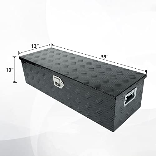 39" Heavy Duty Aluminum Toolbox for Truck Bed Trailers