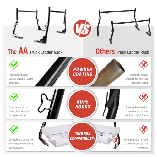AA-Racks X31 Extendable Steel Pick-Up Truck Ladder Rack