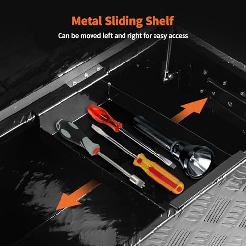 Goldbling Heavy Duty Aluminum Tool Box for Pick Up Trucks