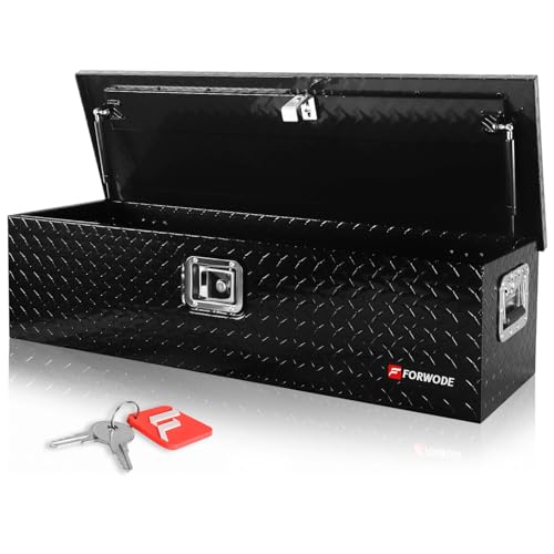 High-Quality 39" Aluminum Truck Bed Toolbox - Black