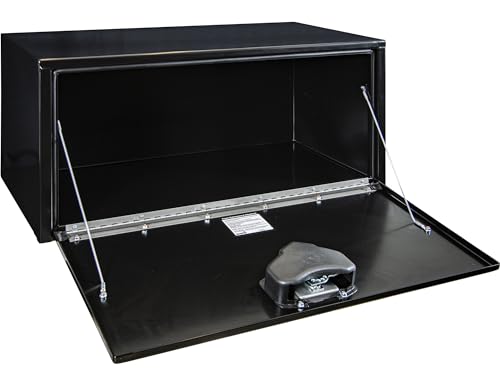 Black Steel Underbody Truck Box with T-Handle Latch