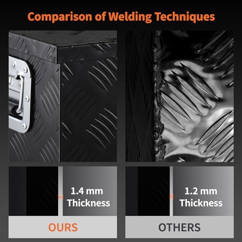 Goldbling Heavy Duty Aluminum Tool Box for Pick Up Trucks